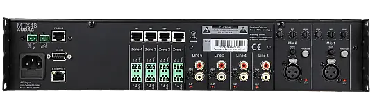 AUDAC MTX48 4 Bölgeli Matrix Ses Sistemi - 2