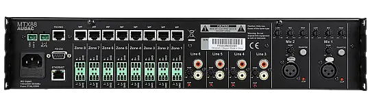 AUDAC MTX88 8 Bölgeli Matrix Ses Sistemi - 2