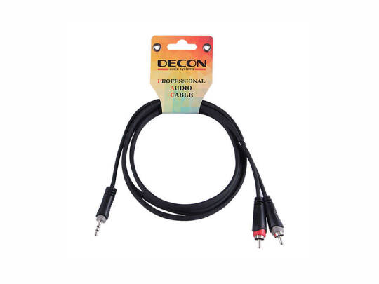 DECON DC-150L10 3.5mm Stereo-2xRCA Kablo 5 Metre