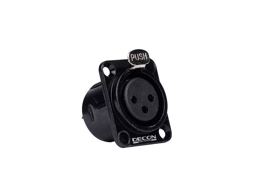 DECON  DC-552 Şase Tipi 3 Pin XLR Dişi Konnektör - 1