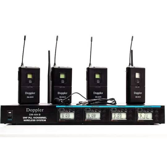 Doppler DM-404B Telsiz 4'lü Yaka Mikrofonu