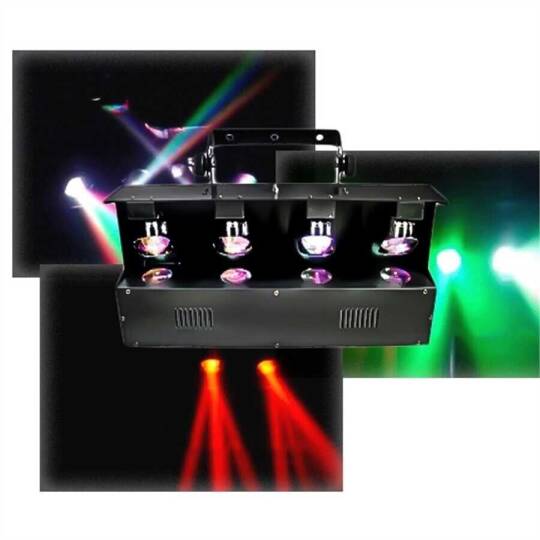 ECLIPS LED QUATTRO CREE 4 Aynalı Renkli Led Efekt