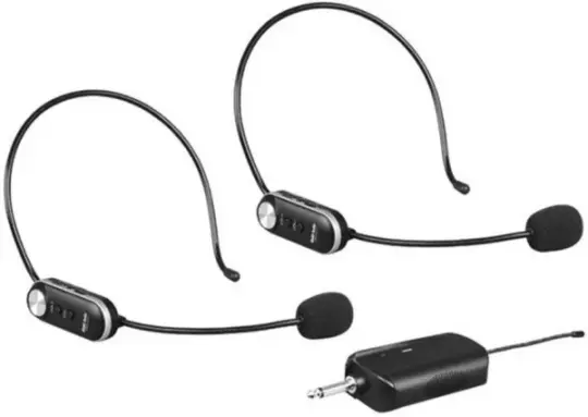 GOLD AUDIO GX-742 Çift Headset Telsiz Mikrofon
