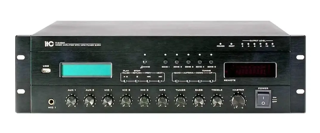 ITC TI-240MT 240W 5 Bölgeli Mikser Amfi - 1