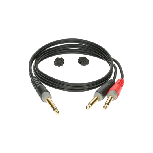 KLOTZ AY1-0300 Stereo 6.3mm -2x Mono 6.3mm Kablo