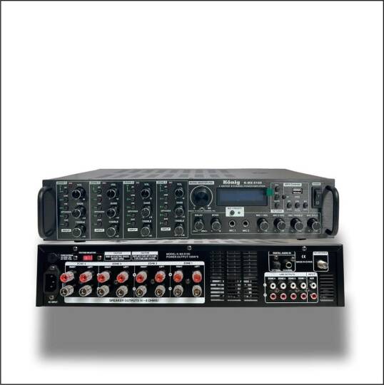 KÖNİG KMX 8100 Radyolu Stereo Matrix Amfi
