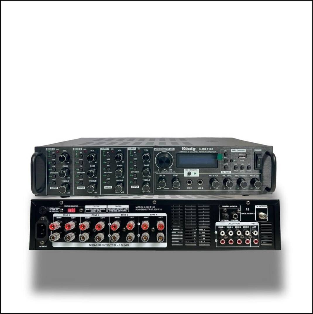 KÖNİG KMX 8100 Radyolu Stereo Matrix Amfi - 1