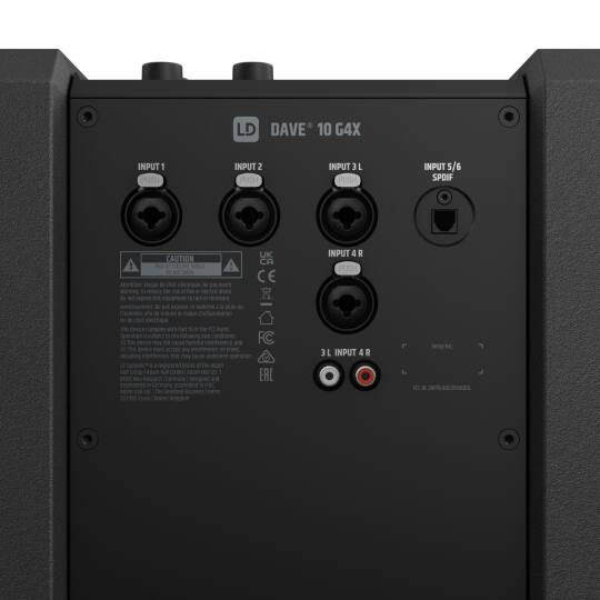 LD SYSTEMS DAVE10G4X Aktif Hoparlör Sistemi - 4