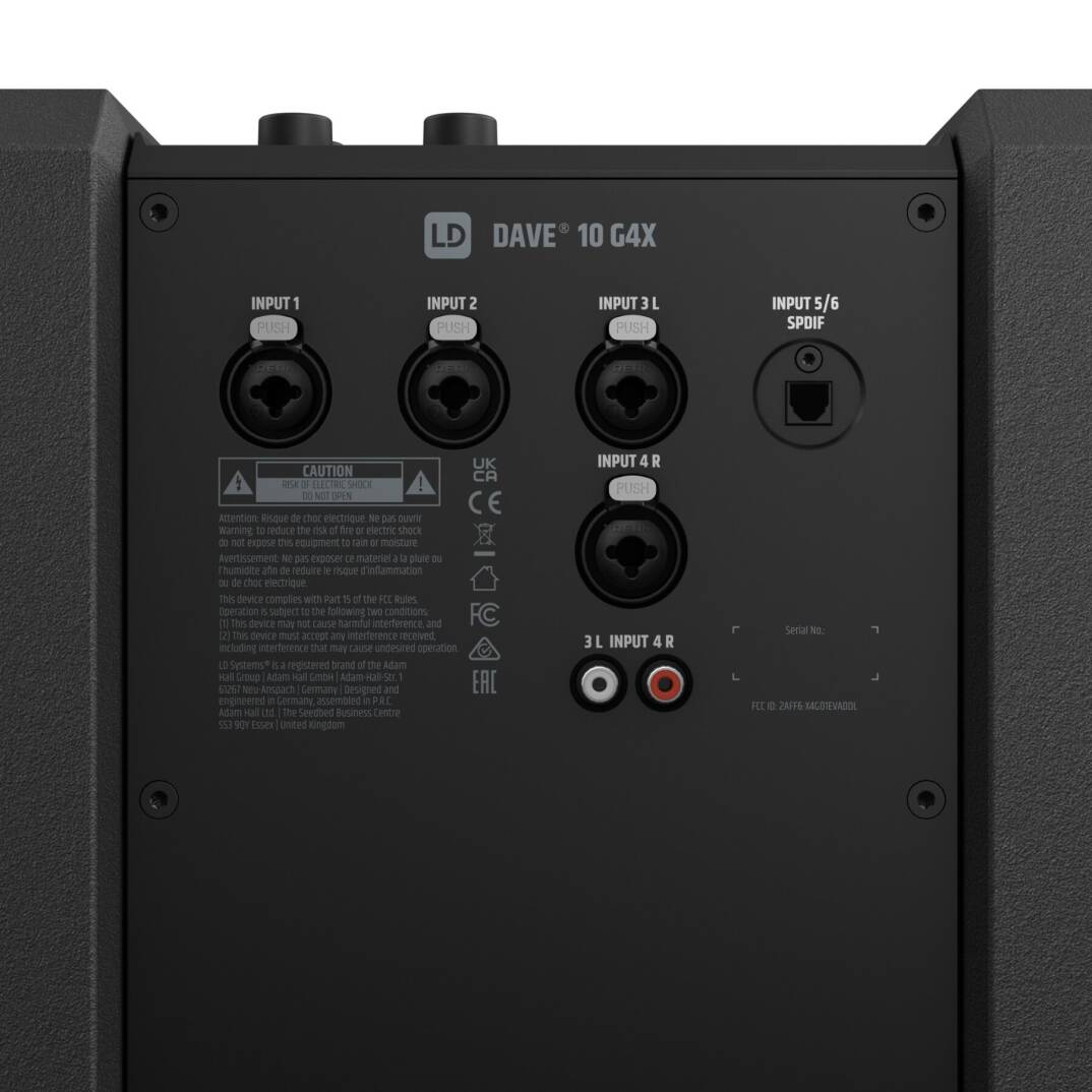 LD SYSTEMS DAVE10G4X Aktif Hoparlör Sistemi - 4