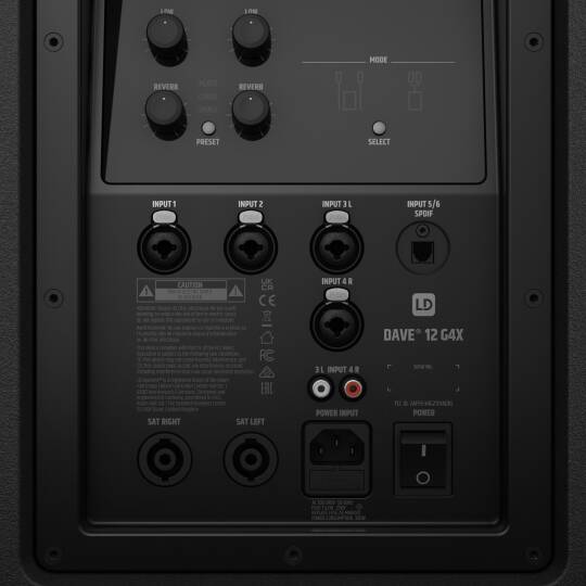 LDSYSTEMS DAVE12G4X 1460W Aktif Ses Sistemi - 4