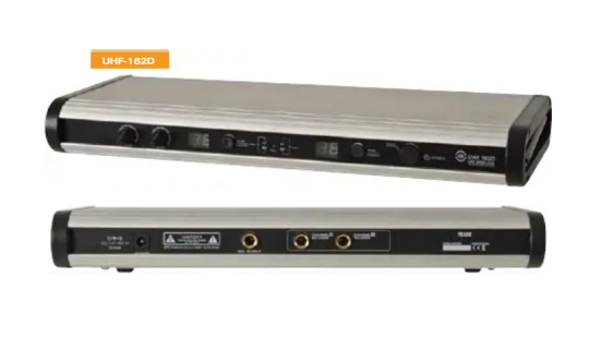 LEEM UHF-162D 2 Kanal Telsiz Mikrofon Alıcısı 
