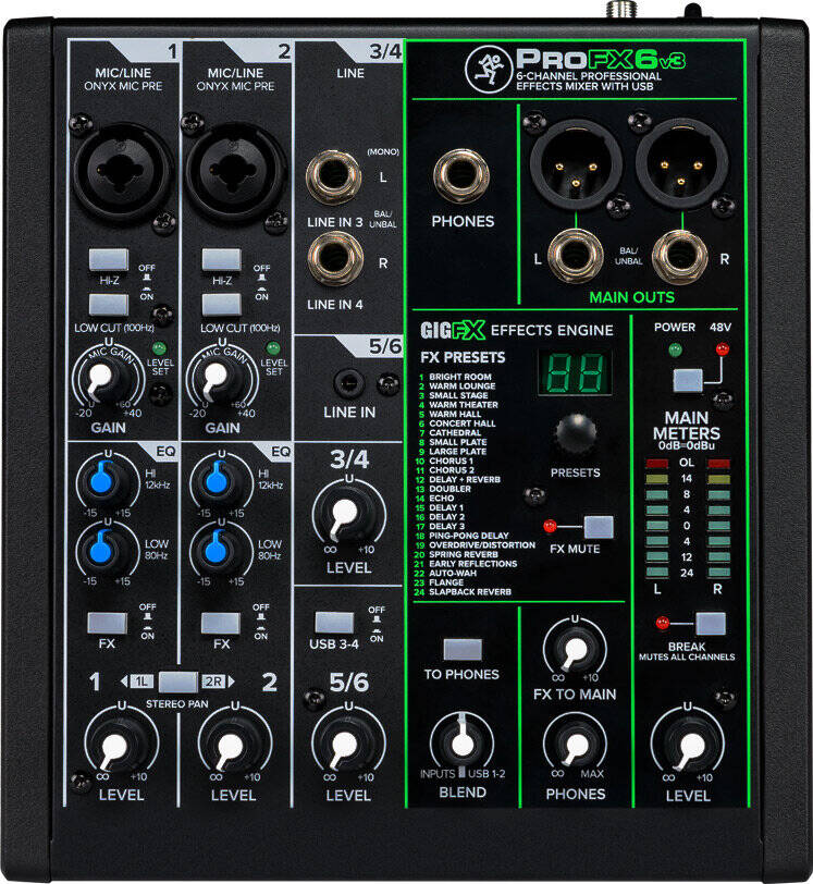 MACKIE PROFX6V3 6 Kanal Deck Mikser - 1