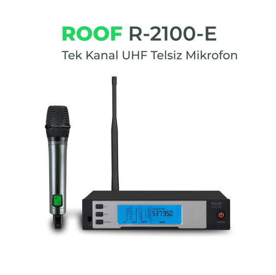 ROOF R-2100 El Tipi UHF Telsiz Mikrofon