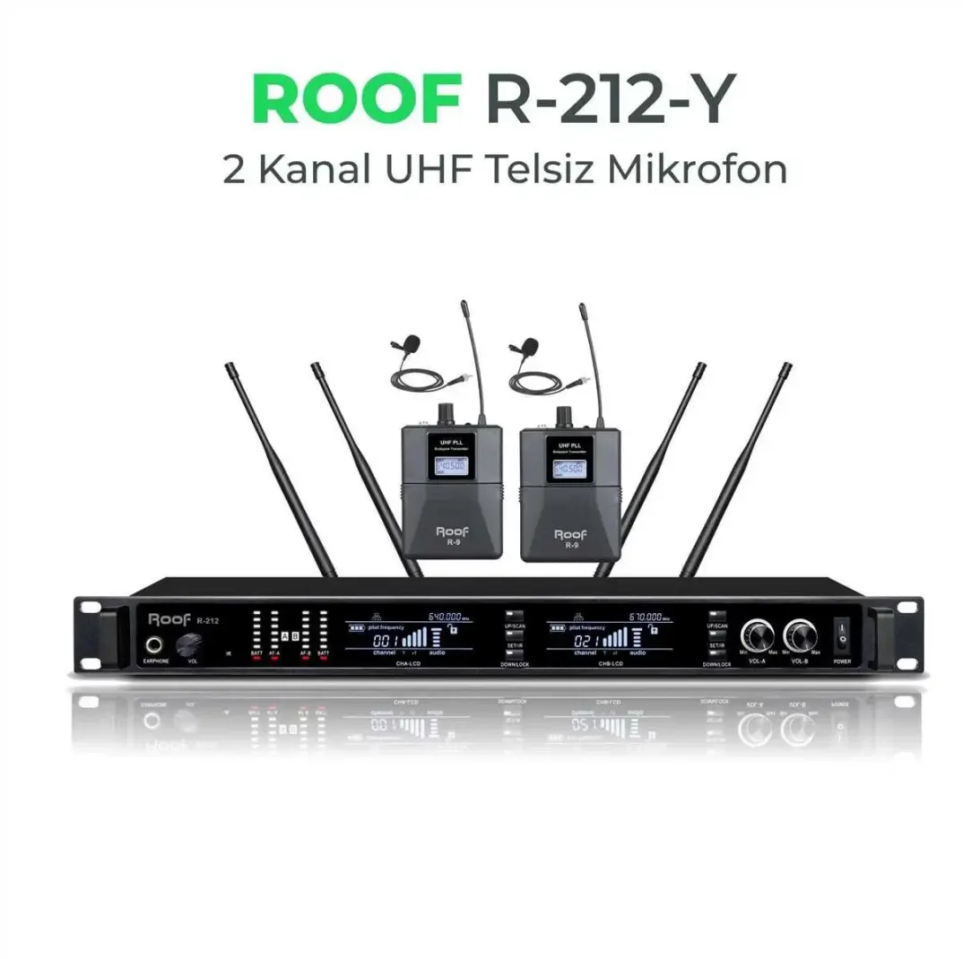 ROOF R-212 UHF Telsiz 2 Yaka Mikrofonu - 1