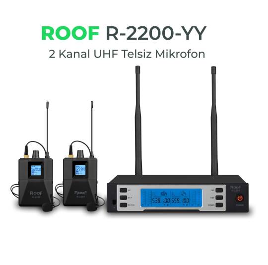 ROOF R-2200 UHF Telsiz 2 El Mikrofonu