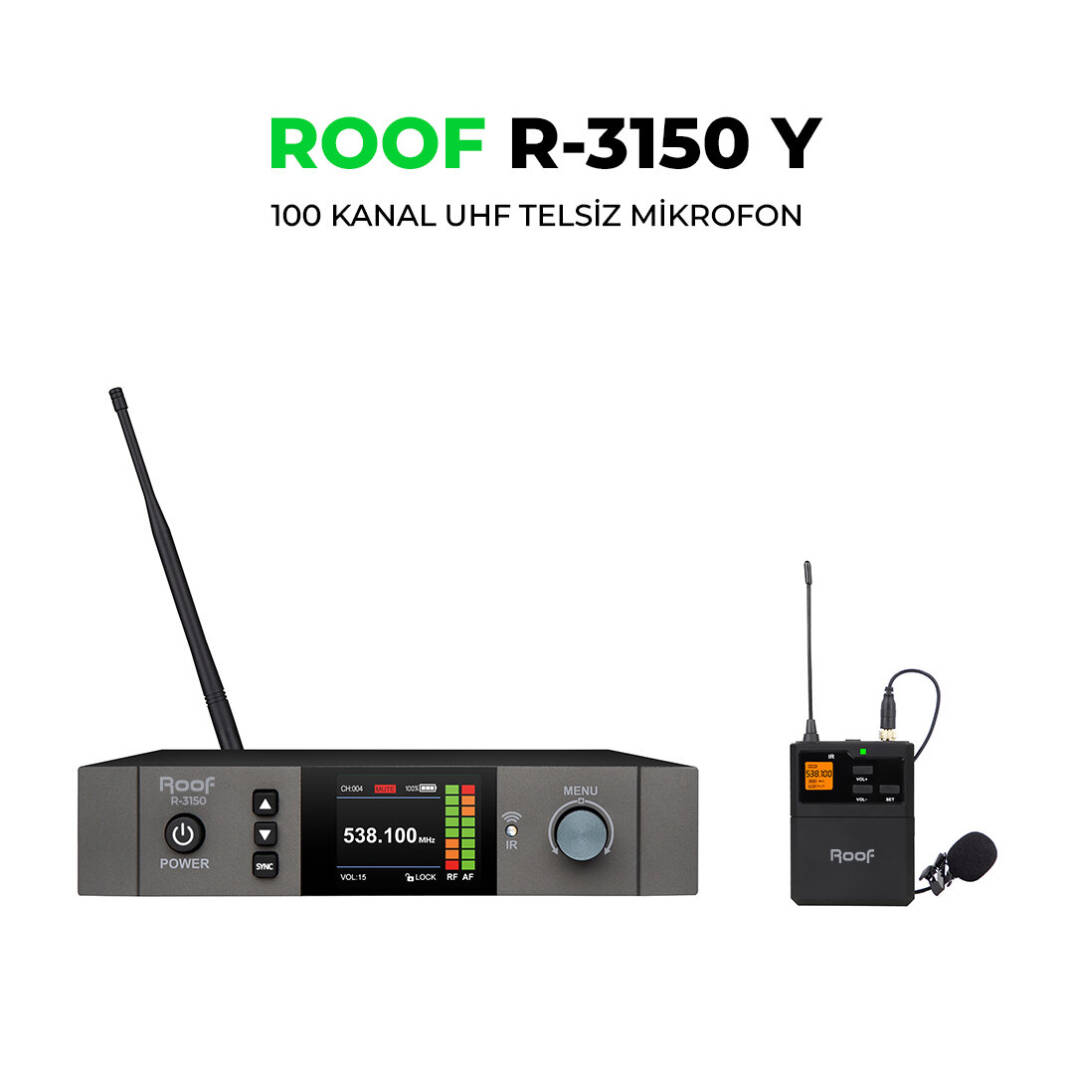 ROOF R-3150 UHF Telsiz Yaka Mikrofonu - 1