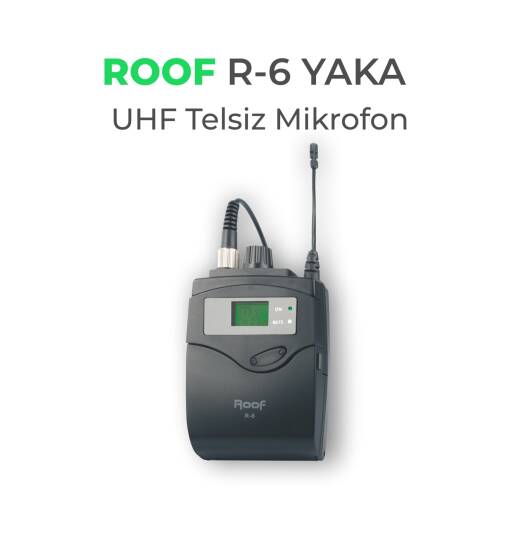 ROOF R-6 UHF Telsiz Yaka Mikrofonu