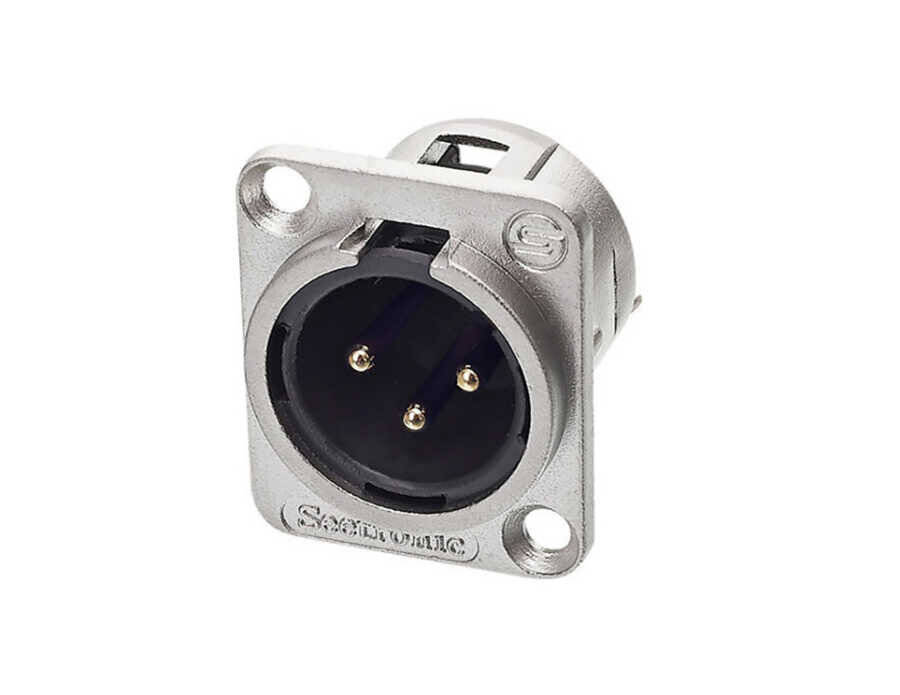SEETRONIC J3F2C Şase Tipi XLR Erkek Konnektör - 1
