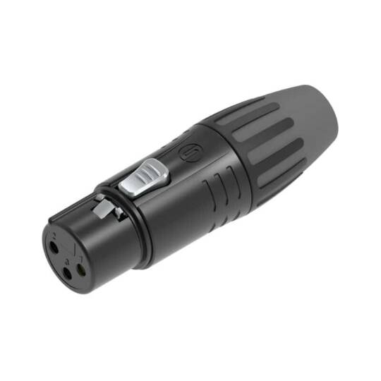 SEETRONIC SCMF3-B Siyah XLR Dişi Konnektör