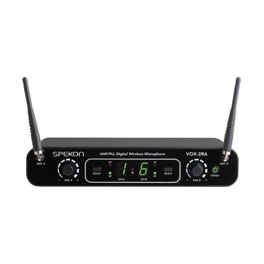 SPEKON VOX-2RA 2 Kanal Telsiz Mikrofon Alıcısı