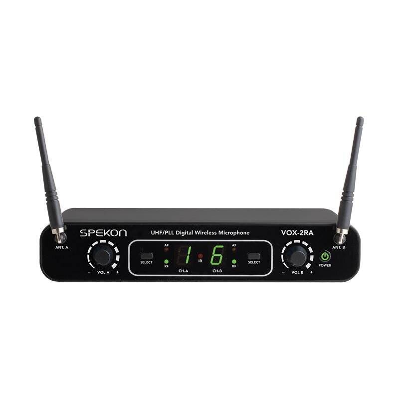 SPEKON VOX-2RA 2 Kanal Telsiz Mikrofon Alıcısı - 1