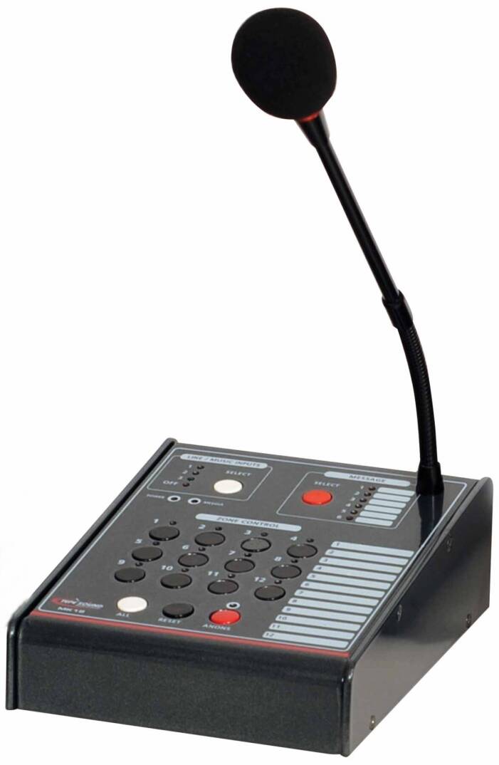 TEPE SOUND MK-12 PRO 12 Bölge Anons Mikrofonu - 1