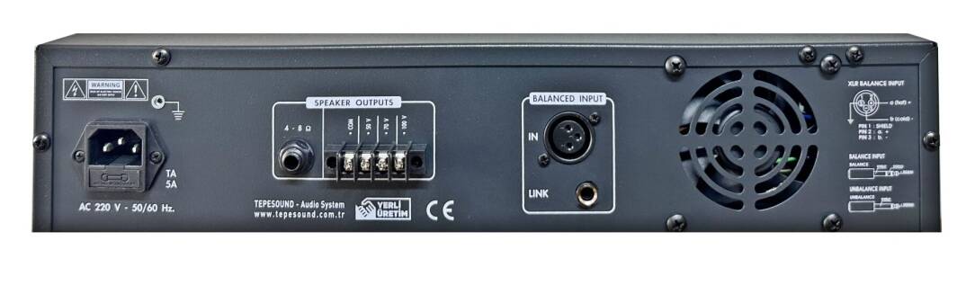 TEPE SOUND P-500 500W 100V Amfi - 2