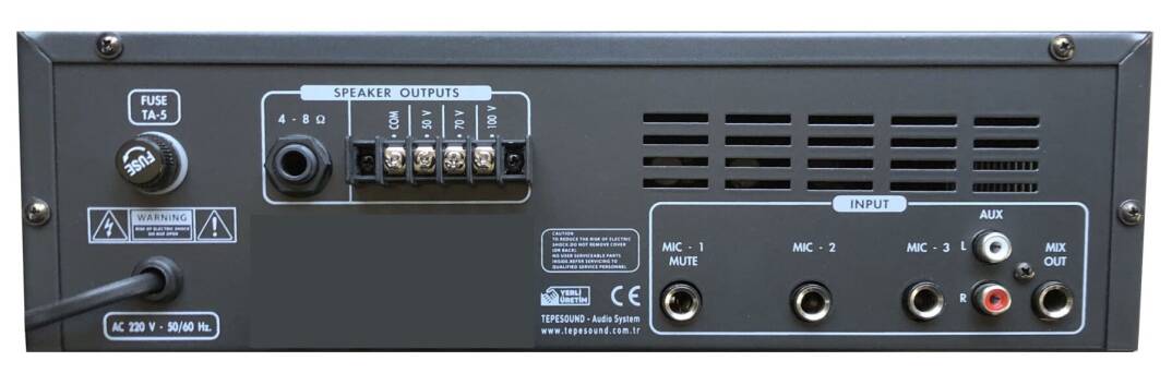TEPE SOUND TS-100 USB 100W100V Amfi - 2