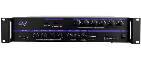 TEPE SOUND TS-250 6-ZV 250W/100V 6 Bölgeli Amfi