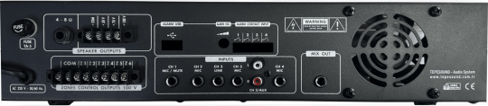 TEPE SOUND TS-250 6-ZV 250W/100V 6 Bölgeli Amfi - 2