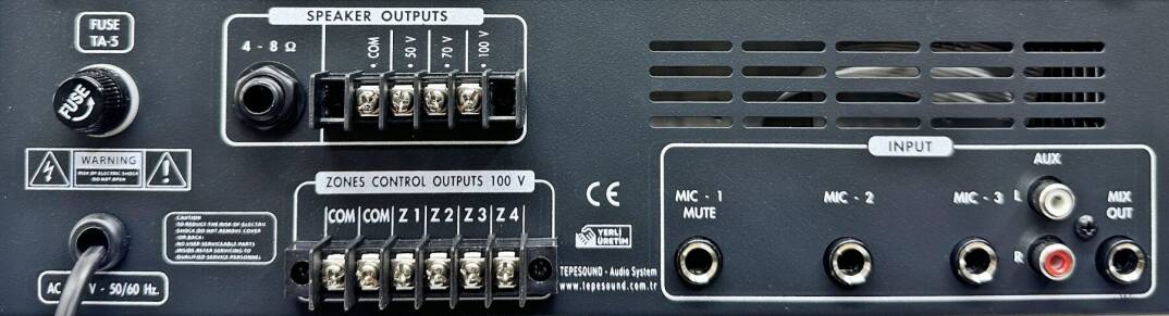 TEPESOUND TS-100 4 ZV 100W4ohm 4 Bölgeli Amfi - 2