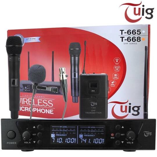 TUİG T-668 UHF Telsiz El+Yaka Mikrofonu