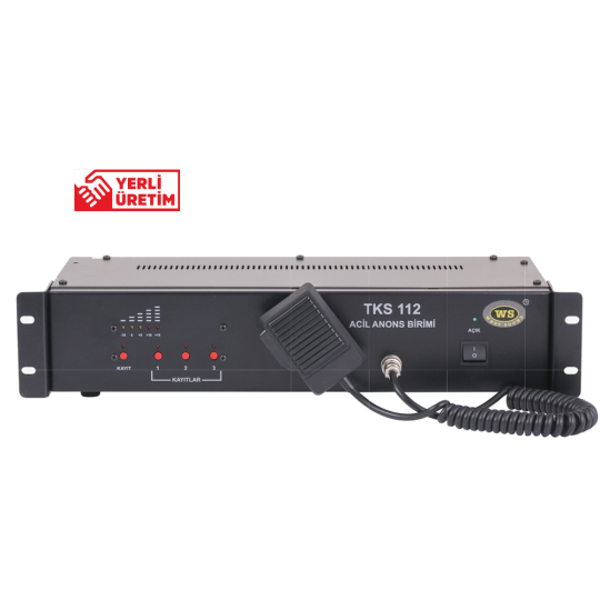 WESTSOUND TKS 112 ACL Acil Anons ve Mesaj Ünitesi