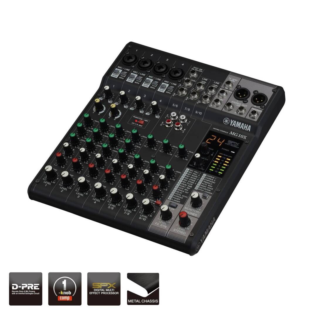 YAMAHA MG10X 10 Kanal Analog Mikser - 1